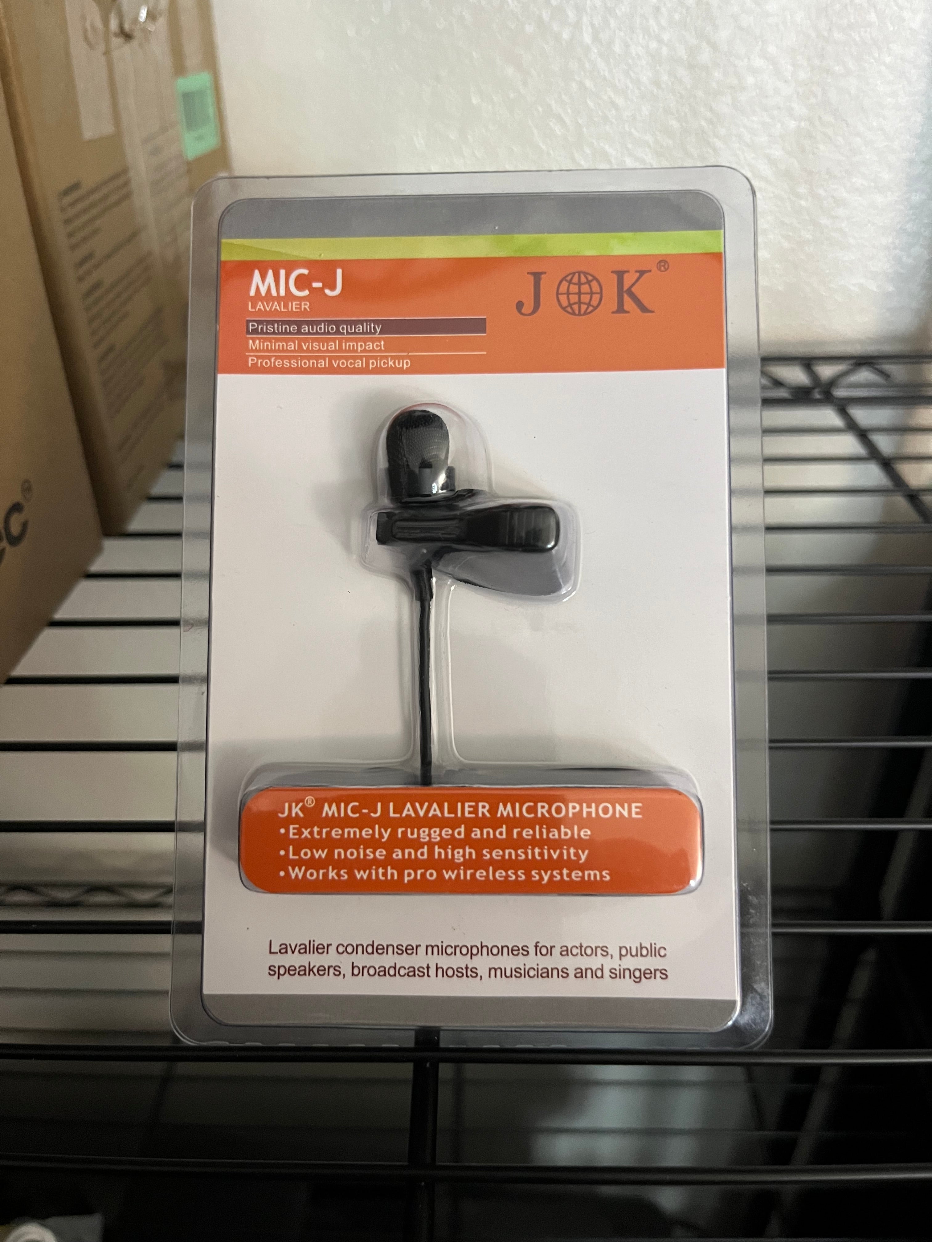 JK pro lavalier lapel microphone