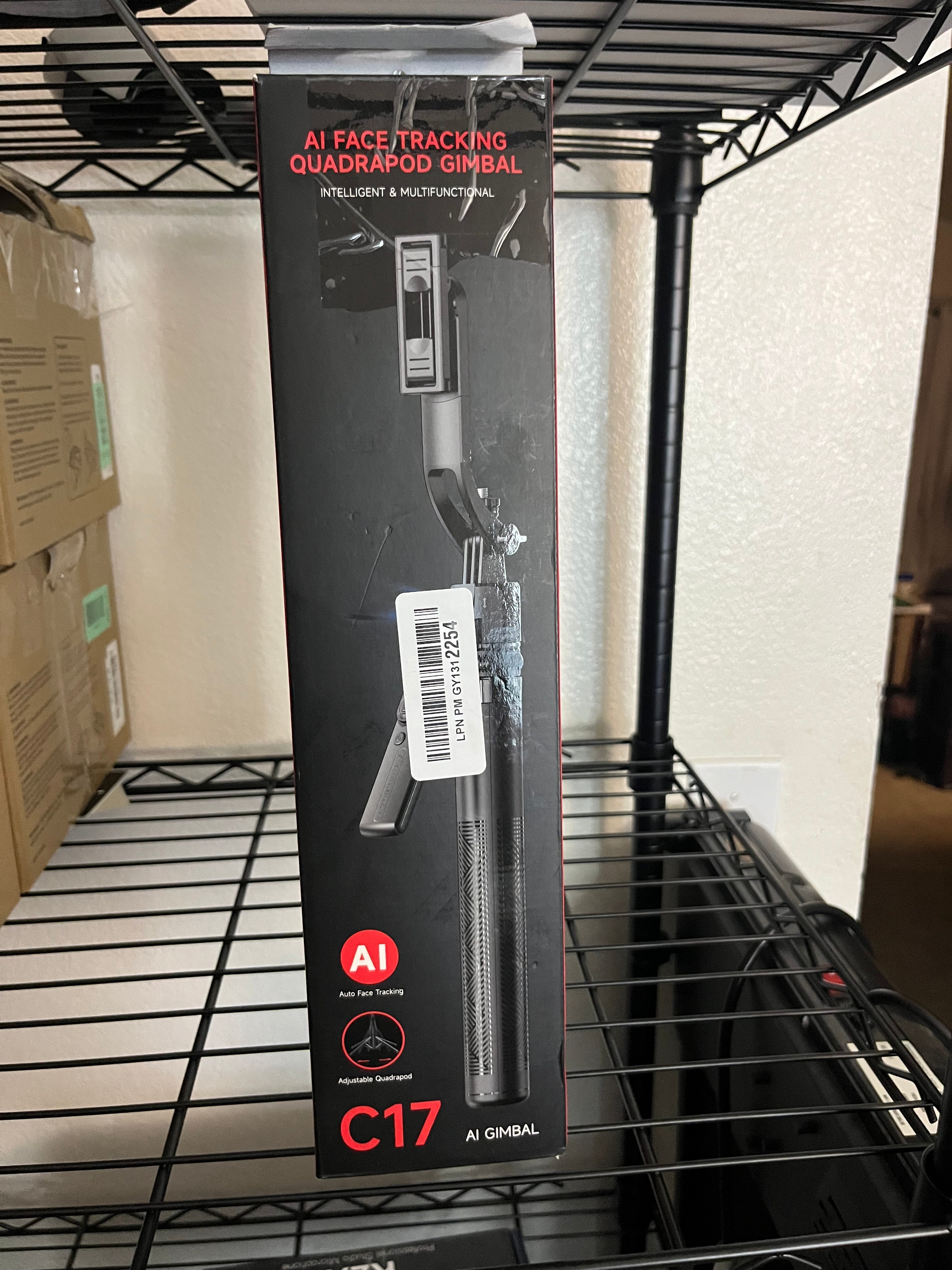 AI face tracking quadrapod gimbal