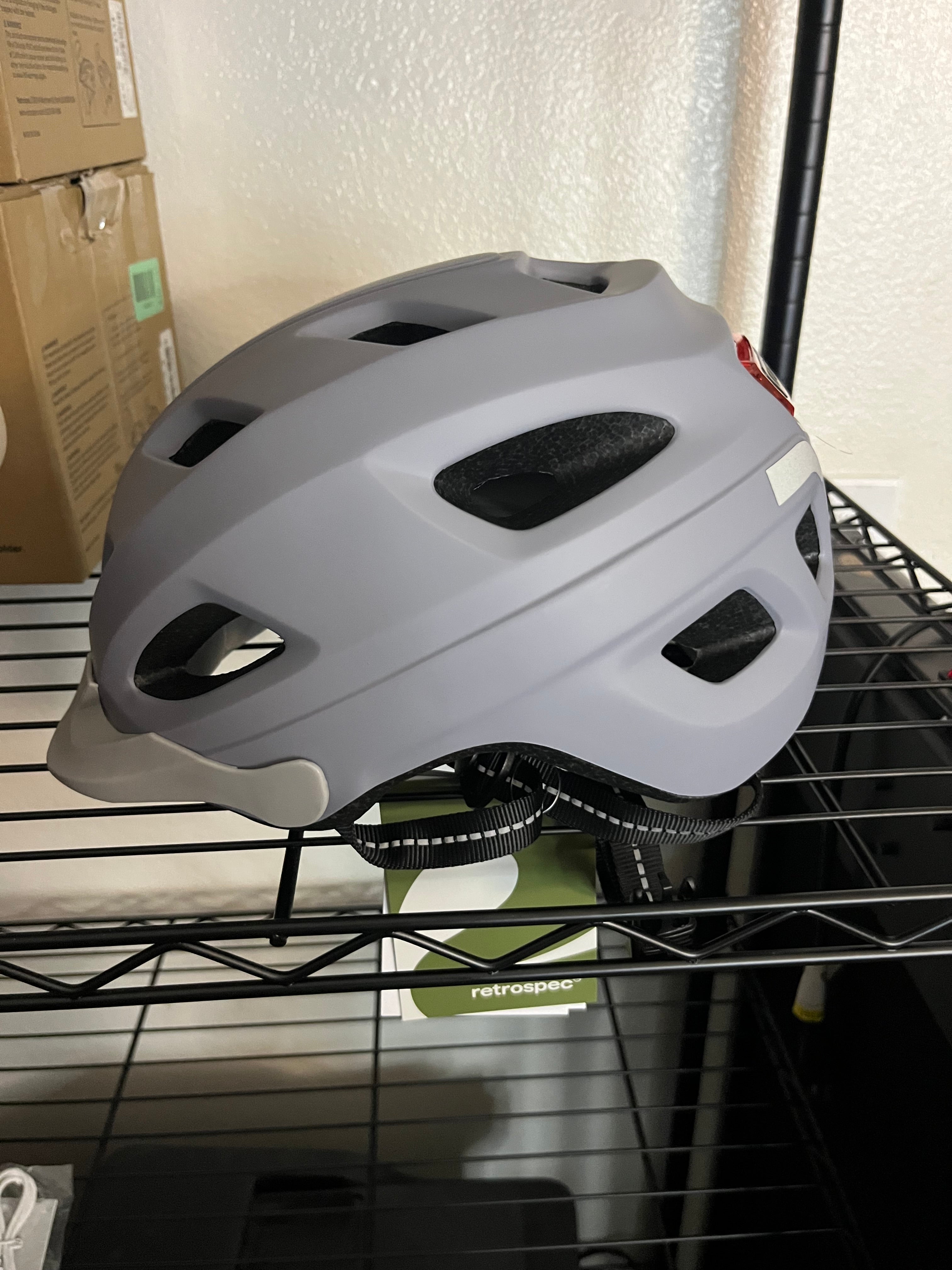 Retrospec Lennon Bike Helmet with LED safety light